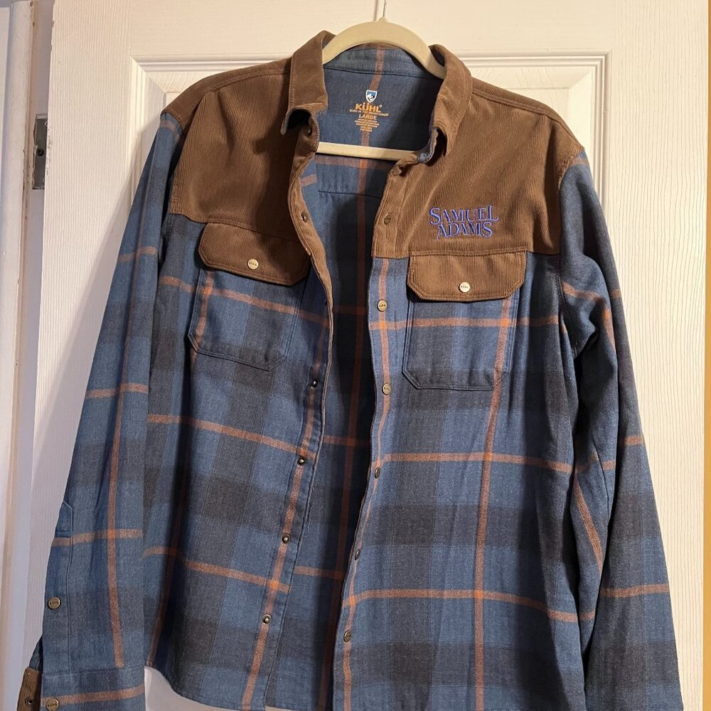 KUHL Sam Adams Flannel Shirt - like new! Size L